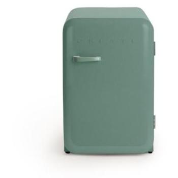 Frigorífico Retro Mini 107L Verde Sage Eficiente 98W con Estantes y Botellero