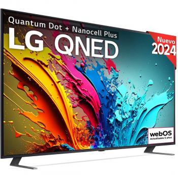 LG - TV QNED 86 (217cm) 4K Smart TV WebOS24, modelo 86QNED85T6C, HDR10, procesador potente, Dolby Digital Plus, compatible con Alexa y Google Assistant