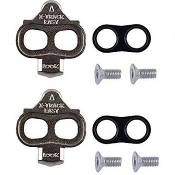 LOOK Cycle - Calas X-Track Easy - Desenganche Multidireccional - Ultra Compacto - Ligeras - Libertad Angular 6° - Calas para MTB, Compatible con Todos los Pedales Estándar SPD
