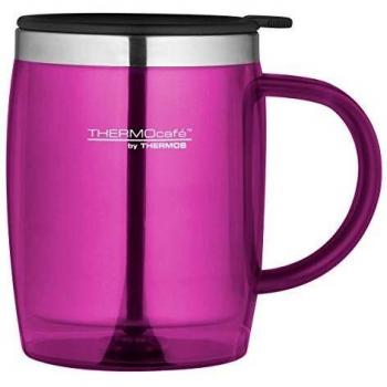 ThermoCafé by Thermos 4059.244.035 Taza Desktop Mug, 0.35 l, plástico, color rosa