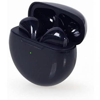 Gembird FitEar-X200B Auriculares Inalámbricos Bluetooth TWS Dentro de Oído con Micrófono para Llamadas y Música, Color Azul, Carga USB