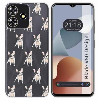 Funda de Silicona para Zte Blade V50 Design 4G con Diseño de Perros y Dibujos 12