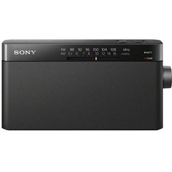 Sony ICF-306 - Radio analógica portátil FM/AM, color negro