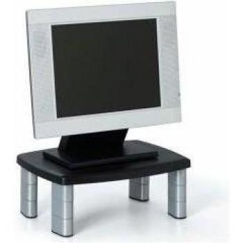 3M MS80B - Soporte Ajustable para Monitor, Color Negro y Plateado