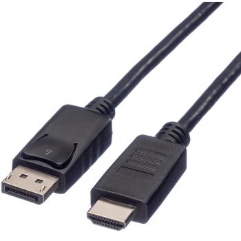 Secomp adaptador de cable de vídeo DisplayPort 4,5 m Negro