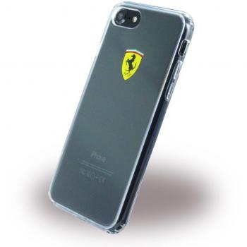 Capa Ferrari Racing Shield Transparente Negra para iPhone 6s/7/8/SE (2020) - Shockproof