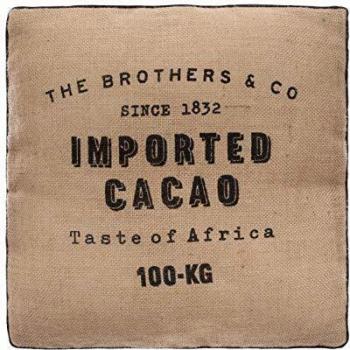 Cojín de suelo en yute Cacao 40x40 cm - Marrón