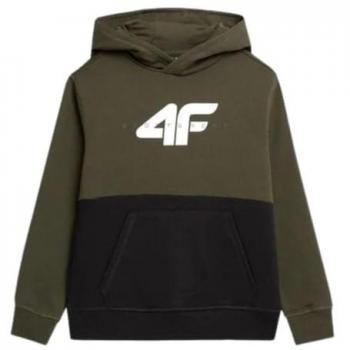 Sudadera con capucha para niño 4F Caqui Verde Talla 128