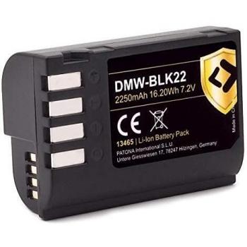 Batería Patona Protect DMW-BLK22 (2250mAh) Compatible con Panasonic DC-S5, G9, GH5, GH5S