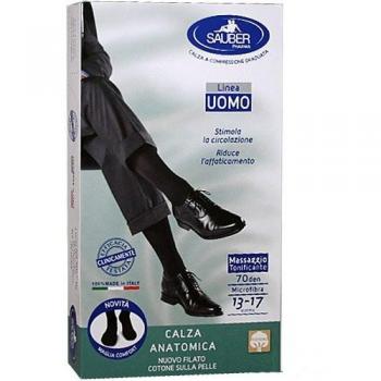 Sauber Cotone 70den Media Hombre Negro Talla M 1 Par