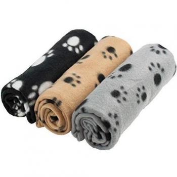 DIGIFLEX Grandes Mantas de Suave Felpa - para Perros, Gatos, Conejos y Otras Mascotas - Una Buena Adición a la Cama de Su Animal - Mantas para Perros - Mantas de Gatos - 3 Unidades - 70cm x 100cm