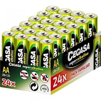 Pilas Alcalinas Superalkaline Cegasa AA LR6 - Pack 24 Unidades