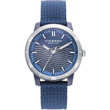 Reloj Viceroy Hombre Ecosolar 41133-37 Azul Reciclado Nylon Estuche