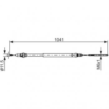 Cable de freno de mano BOSCH 1 987 477 954
