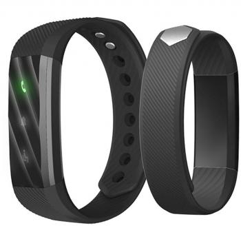 Pulsera Actividad IP67 para Iphone o Andorid con Bluetooth 4.0 Demiawaking Podómetro Impermeable de IP67 Mnitor de Sueño Control Remoto de Cámara Alerta Sedentaria Llamada + Alerta SMS Pulsera Deportiva Inteligente Smartband
