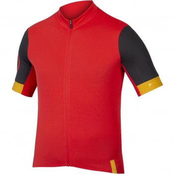 Maillot de hombre Endura FS260 Manga Corta Rojo