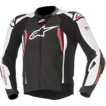 Alpinestars – cazadora moto – alpinestars GP Tech V2 piel Tech Air compatible negro blanco rojo
