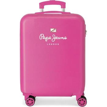 Maleta de cabina Pepe Jeans Luna rígida 55 cm fucsia