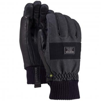 Burton Dam Snowboard Guantes, otoño/Invierno, Hombre, Color True Black Wax, tamaño Medium