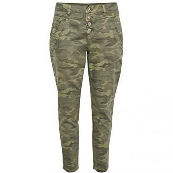 Cream Penora Women's 7/8 Twill Trousers