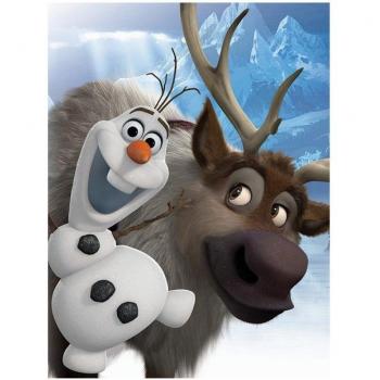 Lienzo Disney Frozen Olaf y Sven 30x40 cm