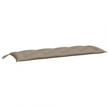 Cojines de banco de jardín 2 uds tela Oxford 150x50x7 cm color Antracita, Gris, Beige y Taupé, almohadas de asiento respaldo, decoración para patio salón