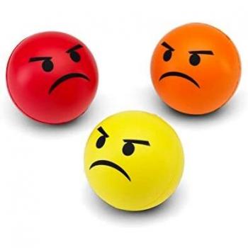 Juego de bolas de estrés de Emoticon de 3