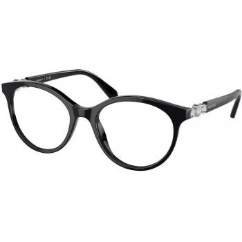 Swarovski SK2019 1001 Armazones para Mujer Negros, Lentes Recetados Para Mujer Negros, Gafas Recetadas para Mujer Negras