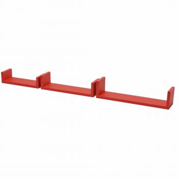 KIT 3 ESTANTES U SHELF KIT D.M. ROJO