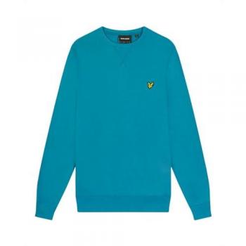 Lyle and Scott Mens Crew Neck Sweatshirt - Leisure Blue - Size M