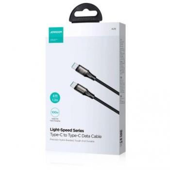 Cable USB-C a USB-C 100W, 1.2m, Negro serie Light-Speed SA25-AC6