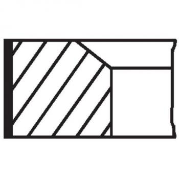 Juego de aros de pistón MAHLE ORIGINAL 001 RS 11127 0N0