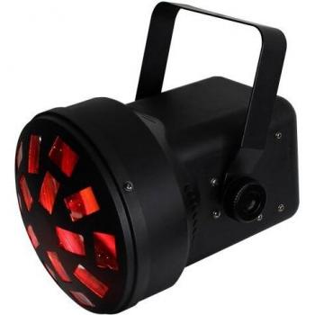 Mini Faro Efecto Hongo LED RGBWA de 6 LEDs 3W Color Negro