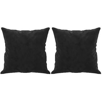 Cojines Decorativos de Terciopelo 2 uds, 40x40 cm, disponibles en colores Amarillo, Azul, Crema y Negro, ideales para Sofá, Dormitorio y Sala de Estar