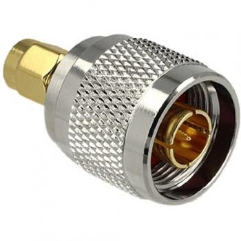 Adaptador N Macho a SMA Macho de Latón Dorado DeLOCK 88831