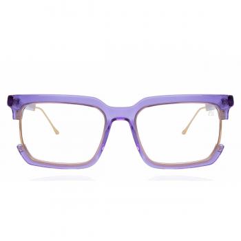 Anna-Karin Karlsson VEGAS SYNDROME Lavender Women's Gold Eyeglasses Size 56 - Blue Light Blocking Available