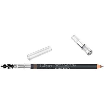 IsaDora Brow Powder Pen Eyebrow Pencil with Brush, Shade 07 Light Brown, 1.1 g
