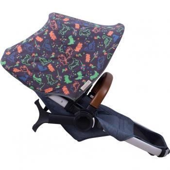 Capota para Cochecito Bugaboo Donkey Jyoko Happy Dino - Capota compatible con silla de paseo Bugaboo Donkey, diseño Happy Dino, fabricada por Jyoko