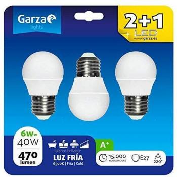 LED BOMBILLA ESF 6W E27 220º470LM 65K BL.2+1