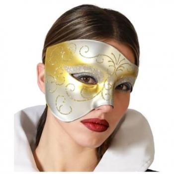 Antifaz Plateado Carnaval BigBuy con EAN 8422259752998