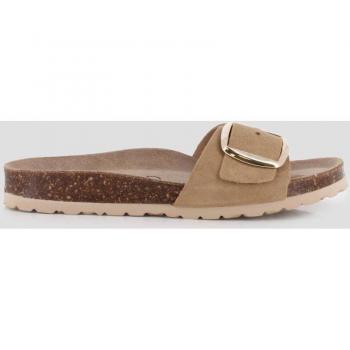 Sandalias planas de mujer de piel con hebilla XL Blogger PAOLA 81512