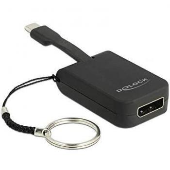 Adaptador USB Tipo C a DisplayPort 0,03 m 4K 60 Hz Negro