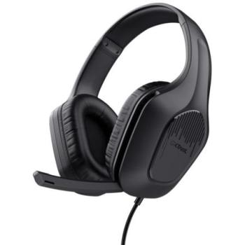 Auriculares Gaming Trust GXT 417 Zirox Alámbricos con Micrófono Jack 3.5mm Negros