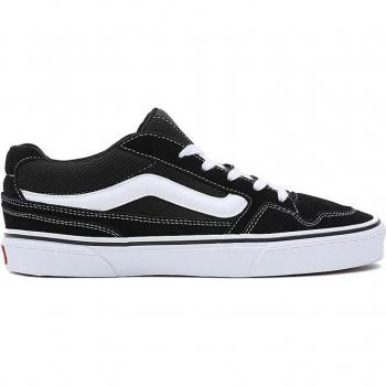 Vans Caldrone Suede Trainers - Black/White - Male - Size: 8.5 UK