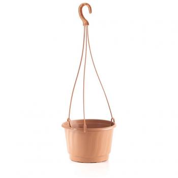 Macetero Colgante PRO 3,2L Prosperplast - Dimensiones 210x210x135 mm - Color Terracota