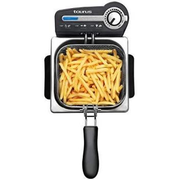 Taurus Professional 2 Plus Freidora, 2 litros, 1700 W, 18/8 Stainless Steel, Acero Inoxidable
