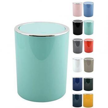 MSV Papelera decorativa oficina o baño 6 Litros Bad Serie Aspen
