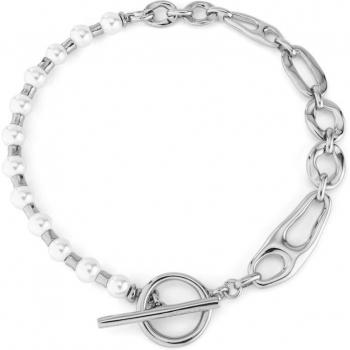 Collar Perlas y Coincidencias de UNO de 50 - Plata de Ley / Aleación Metálica / Perla Femenina