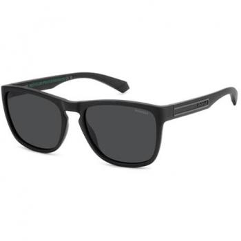 Polaroid PLD 2161/S Square Sunglasses - Matte Black, 57mm, Anti-Glare