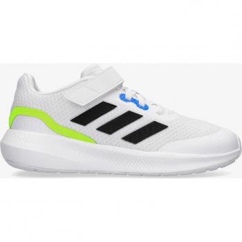Zapatillas deportivas Adidas Runfalcon 3.0 para niños con velcro en color blanco, talla 31